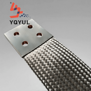 Tinned Copper Braided Shunt with Oval Holes – Custom Manufacturer