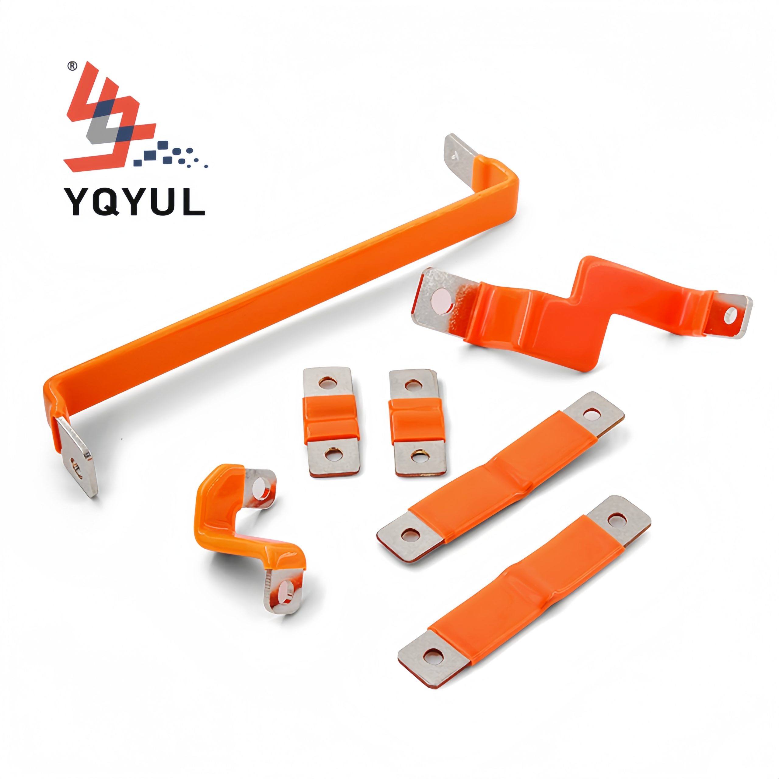 300A PVC Insulated Nickel-Plated Copper Battery Busbar